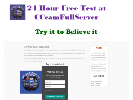 free test line cccam server